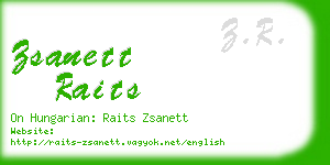 zsanett raits business card
